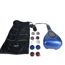 HoMedics PA-400HA Blue Wired Handheld Percussion Massager Wand Heat Programmable - £39.07 GBP