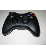 X-BOX 360 - MICROSOFT BLACK WIRELESS CONTROLLER - EXC - W21 - $26.55