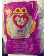 Ty DOBI #1 Teenie Beanie Baby Mcdonalds Happy Meal Toy Animal Dog Collec... - £39.33 GBP