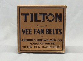 Tilton Vee Fan Belts #512 Arthur S Brown Mfg Co Tilton NH Cardboard Box - £9.60 GBP