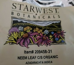 1 OZ Neem Dried Leaf Organic (Azadirachta indica) - £3.89 GBP
