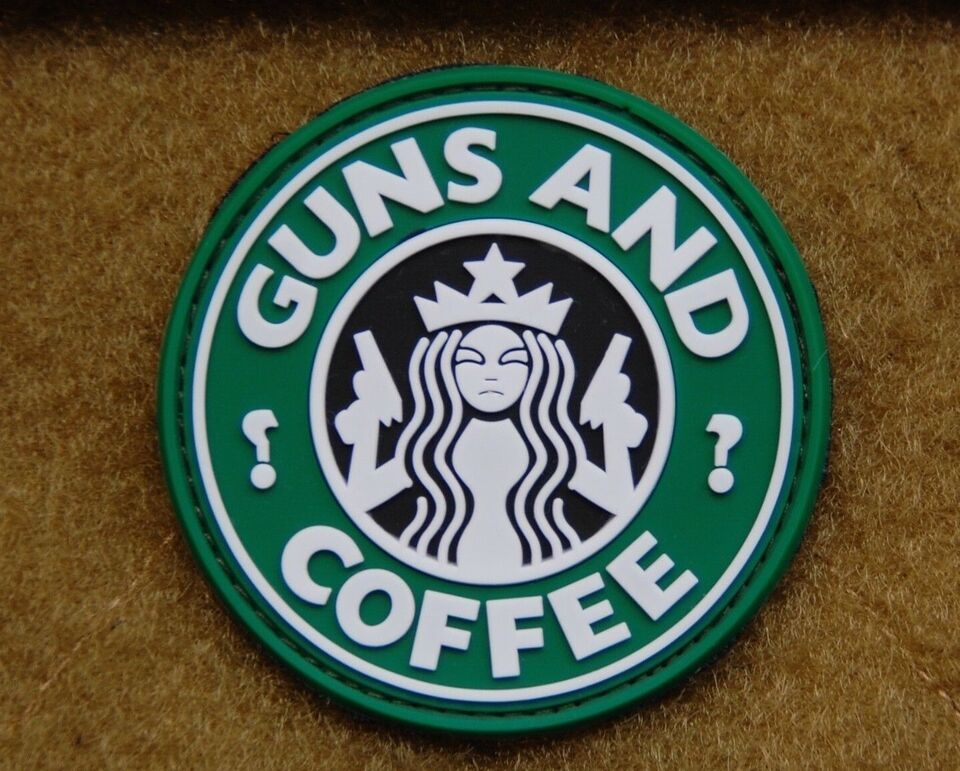 Primary image for PVC Guns and Coffee Uniform Morale Patch Walking Dead Undead Hook Fastener