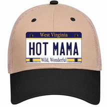 Hot Mama West Virginia Novelty Khaki Mesh License Plate Hat - £23.28 GBP
