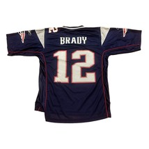 Reebok New England Patriots Tom Brady #12 Blue NFL Football Jersey Men&#39;s Small - £39.27 GBP