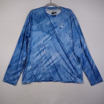Habit Shirt Adult M Blue Realtree Fishing Long Sleeve Casual Solar Factor Mens - £8.51 GBP