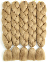 1pc Synthetic Braiding Hair Kanekalon Jumbo Braids Hair Extensions 24Inches Gold - £11.86 GBP
