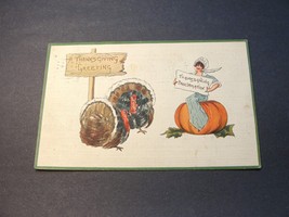 A Thanksgiving Greeting- Postmarked 1912 -13 Star Flag Cancellation-Post... - £14.22 GBP