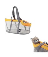 Portable Mesh Pet Bag Breathable Outdoor Pet Carriers Handbag Foldable C... - £17.95 GBP