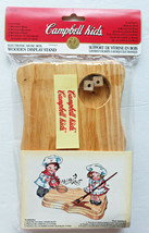 VTG 1995 Fibre Craft Campbell Soup Kids Wooden Display Stand Holds Music... - $9.99