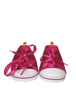 Build A Bear BAB Pink Tennis Shoes Glitter Sparkly Lace Up - €16,94 EUR