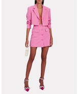 Derek Lam Bellamy A line Hot Pink Mini Skirt Front Buttons SZ 10 NEW - $95.20