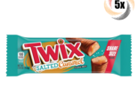 5x Packs Twix Salted Caramel Chocolate Cookie Bars King Size Candy 2.82oz - £17.80 GBP