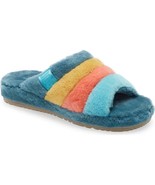 UGG Marina Wool Blend Fluff You Orange Yellow Blue Plush Slip-on Slipper... - $109.40 CAD