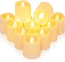 12Pack Timer Flameless LED Votive Candles Long Lasting Battery Operated Tea Ligh - £25.71 GBP