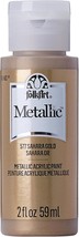FolkArt Metallic Acrylic Paint in Assorted Colors (2 oz) 577 Sashara Gold - $232.20 MXN