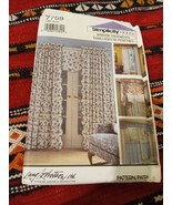 Simplicity Pattern 7759 Curtains Drapes Window Treatments Uncut - $111.19 MXN