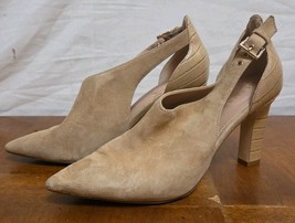 Cole Haan Women&#39;s Viera Pumps Tan Suede Grand 360 Size 8 B Croc Shoes Heels - $39.95