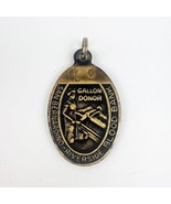 Vintage Brass Medal Blood Donor 10 Gallon Club Tag Keychain Blood Bank P... - £11.80 GBP