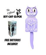 PASTEL LILAC LADY KIT CAT CLOCK 15.5" Kit-Cat Klock NEW Free Battery USA... - $79.99
