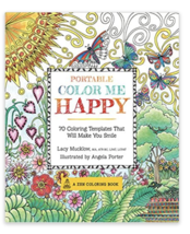 Portable Color Me Happy:70 Coloring Templates That Will Make You Smile,P... - £19.57 GBP