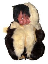 Canadian Indians Eskimo Doll Vintage W/ Tag - $269.27 MXN