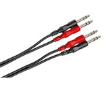 Css-202 Dual 1/4&quot; Trs To Dual 1/4&quot; Trs Stereo Interconnect Cable, 2 Meters - £22.13 GBP