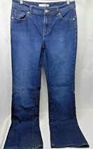 Chico&#39;s Platinum Womans Blue Denim Jean Size 0 Reg Barely Boot Mid-Rise ... - $19.99