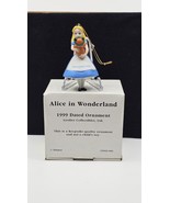 Vintage Disney Christmas Ornament Alice In Wonderland 1999 Cat Holiday G... - $367.03 MXN