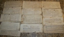 1828-1839 LOT 13 PROVIDENCE SARATOGA EDINBURGH NY CONSTABLE RECEIPT LEGA... - $49.49