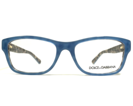 Dolce & Gabbana Eyeglasses Frames DG3208 2883 Brown Blue Leopard Print 54-17-140 - $93.28