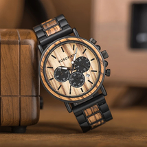 Wood Watch Men Wristwatch Japanese Movement Quartz Watches Gift Minimali... - $1,235.94 MXN