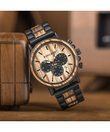 Wood Watch Men Wristwatch Japanese Movement Quartz Watches Gift Minimali... - $1,235.94 MXN