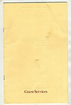 Hotel Meridien Guest Service Directory Boston Massachusetts 1984 - $27.69
