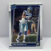 2021 Donruss Optic Football Simi Fehoko Base Rated Rookie #242 Dallas Cowboys - £1.55 GBP