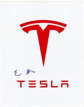 Elon Musk Hand Signed Tesla Photograph Logo ACOA and JSA COA 100% authen... - £5,465.83 GBP