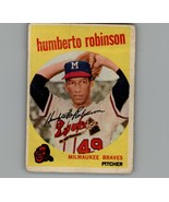 1959 Topps Humberto Robinson #366 Milwaukee Braves - £2.38 GBP