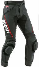 Ducati Corse Motorcycle Riding Pants Black with Red Accents  Mens Protec... - $225.00