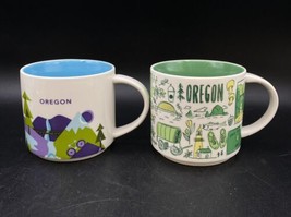 Starbucks YAH You Are Here &amp; Been There Oregon Coffee Mug Cup LOT 2 - £25.00 GBP