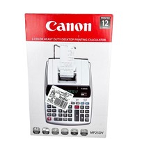 Canon MP25DV 12-Digit Ribbon Printing Calculator Black/Red Print 2202C001 - £62.63 GBP