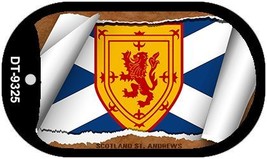 Scotland St. Andrews Flag Scroll Metal Novelty Dog Tag Necklace DT-9325 - £12.51 GBP