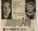 Judging Amy Tv Series Print Ad Vintage Any Brenneman Tyne Daly  TPA2 - $5.93