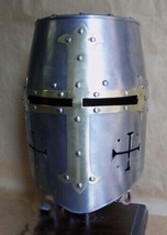 Teutonic Knight Helmet Knights Templar Helmet Knight Helmet Hat-Halloween Gift - £60.73 GBP
