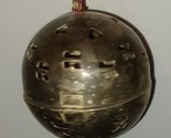 Vintage Dept 56 Silver Toned Metal Potpourri Ornament Christmas Ball - £8.01 GBP