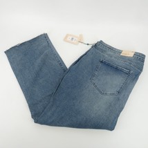 NYDJ High Waist Fray Hem Slim Bootcut Ankle Blue Jeans 28W NWT $109 - £41.89 GBP