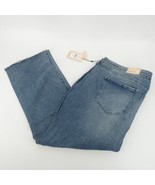 NYDJ High Waist Fray Hem Slim Bootcut Ankle Blue Jeans 28W NWT $109 - £42.24 GBP