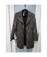 Bisou Bisou Cream Black Lace Jacket M Longline Blazer Feminine Style - $744.00 MXN