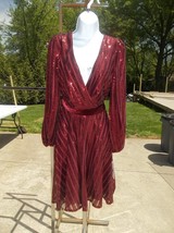 Nwt Nanette Lepore Gorgeous Red Sequin Dress 8 $198 - £71.93 GBP