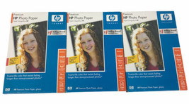 Lot Of 3 Boxes HP Q1989A Premium Photo Paper Glossy 4&quot; x 6&quot; 189 Sheets Total - £31.98 GBP