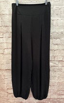 Victoria&#39;s Secret Harem Lounge Pants Black Semi Sheer Elastic Waistband ... - £38.53 GBP