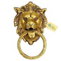 Home &amp; Decor - Antique Brass Lion Door Knocker,, Material: Brass ( PACK OF 2 ) . - £43.88 GBP